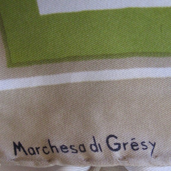 Marchesa di Gresy vintage silk scarf women - Picture 2 of 5